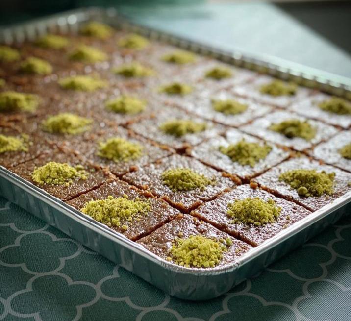 Basbousa tray